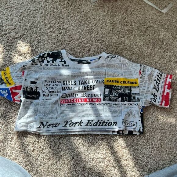 Forever 21 news crop tee - Picture 5 of 5